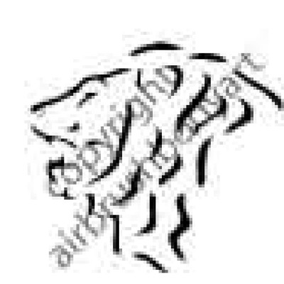 0240 lion reusable stencil